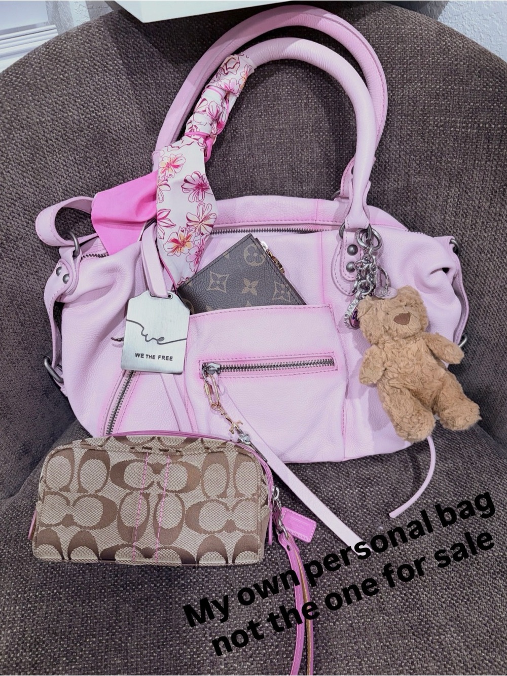 Peony baby Emerson tote bag Free People Pink Top-Handle Satchel (only one left ) - Picture 6 of 6